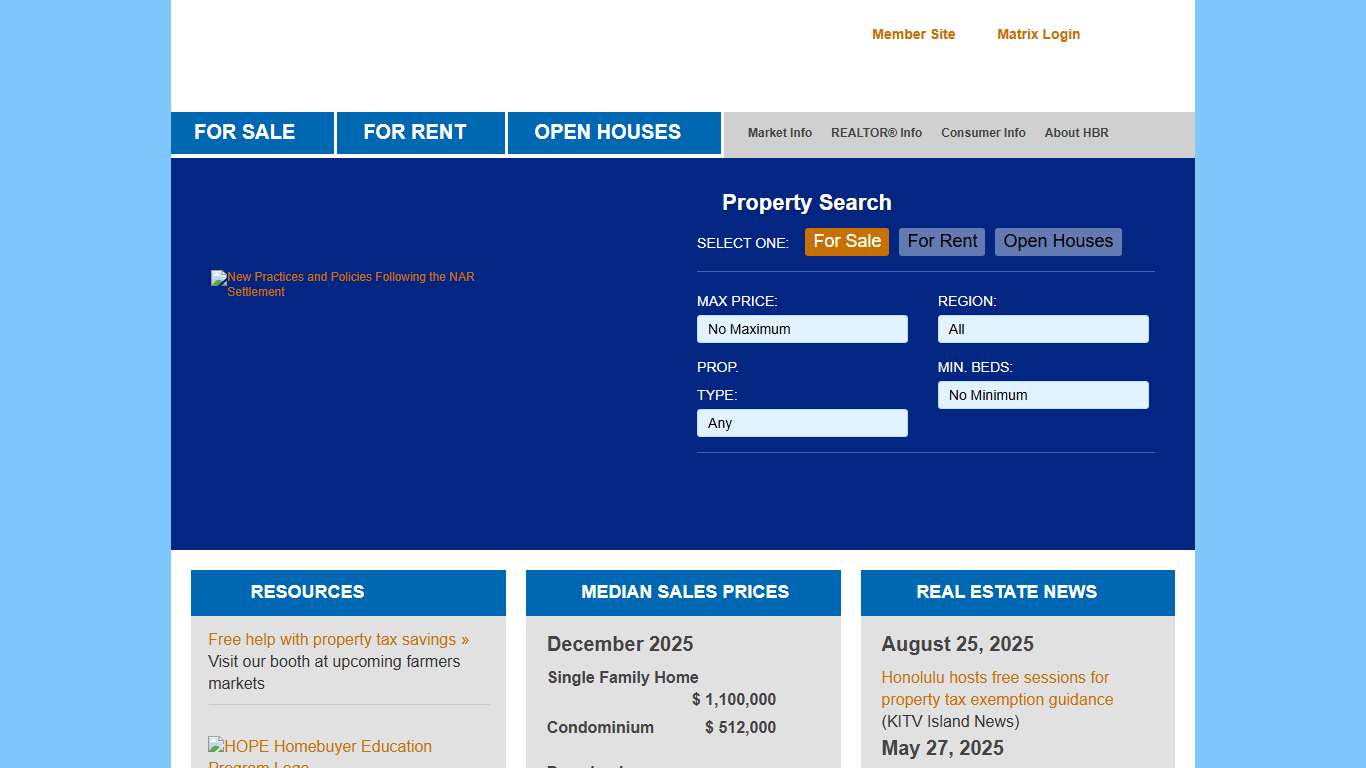 Honolulu Board of REALTORS®: Hawaii Real Estate - Search Homes for Sale, Rentals, and Virtual Open Houses